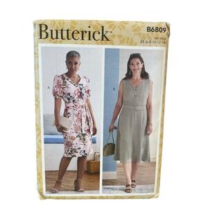 Butterick B6809 Misses Dress Pattern Sizes 6-14 Easy Sewing